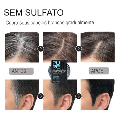 Shampoo Escurecedor de Cabelo Branco - Compre 1 leve 2