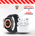 Relógio SmartWatch IWO ultra Serie 8 + Airpods 3 Pro (Brinde) - DUKSTORAGE