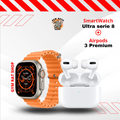 Relógio SmartWatch IWO ultra Serie 8 + Airpods 3 Pro (Brinde) - DUKSTORAGE