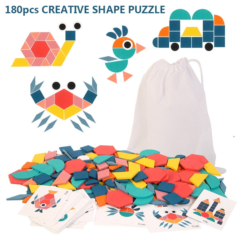 Quebra Cabeça Educativo Forma Geométrica SHAPE PUZZLE - DUKSTORAGE